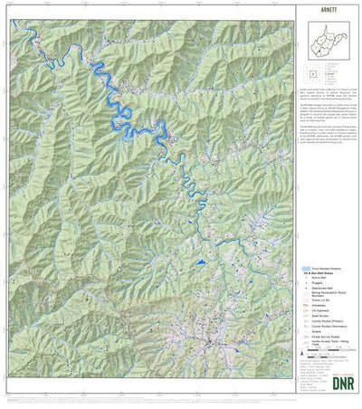 WV Division of Natural Resources Raleigh County, WV Quad Maps - Bundle bundle