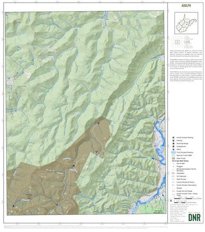 WV Division of Natural Resources Randolph County, WV Quad Maps - Bundle bundle