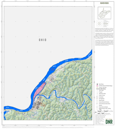 WV Division of Natural Resources Raven Rock Quad Topo - WVDNR digital map