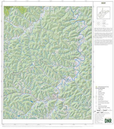 WV Division of Natural Resources Reedy Quad Topo - WVDNR digital map