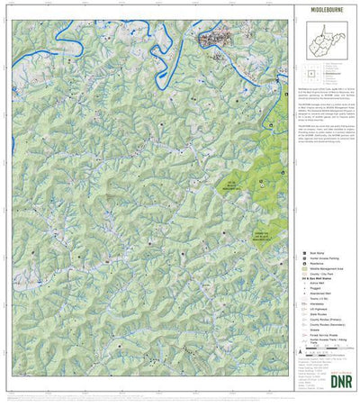 WV Division of Natural Resources Ritchie County, WV Quad Maps - Bundle bundle