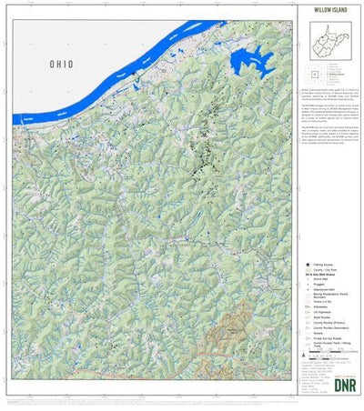 WV Division of Natural Resources Ritchie County, WV Quad Maps - Bundle bundle