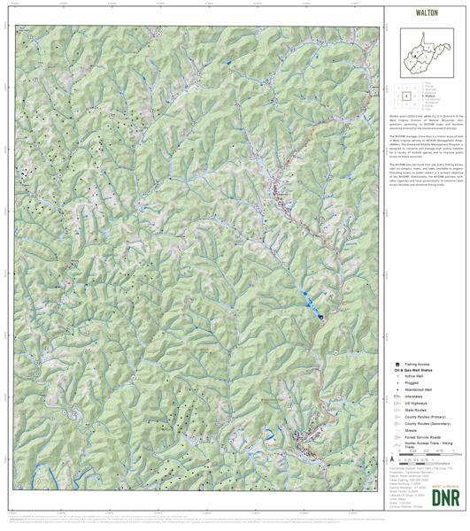 Roane County, WV Quad Maps Bundle Map by WV Division of Natural