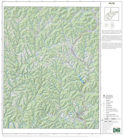 WV Division of Natural Resources Roane County, WV Quad Maps - Bundle bundle