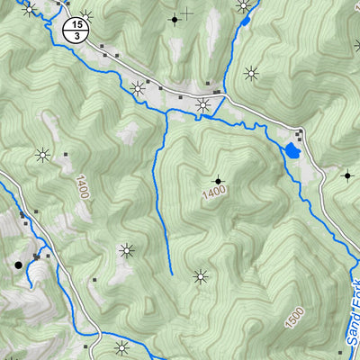 WV Division of Natural Resources Roanoke Quad Topo - WVDNR digital map