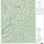 WV Division of Natural Resources Rock Cave Quad Topo - WVDNR digital map