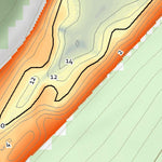 WV Division of Natural Resources Rockhouse Lake Fishing Guide digital map