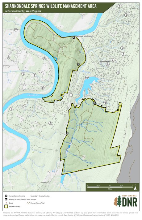 WV Division of Natural Resources Shannondale Springs Wildlife Management Area digital map