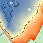 WV Division of Natural Resources Sherwood Lake Fishing Guide digital map