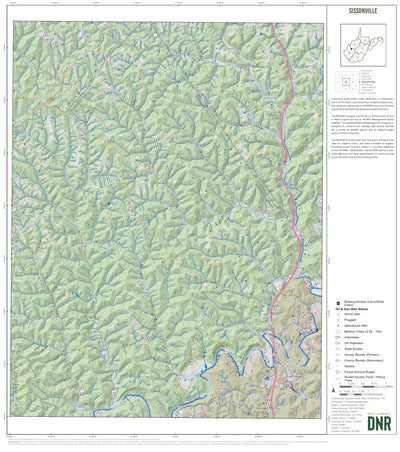 WV Division of Natural Resources Sissonville Quad Topo - WVDNR digital map