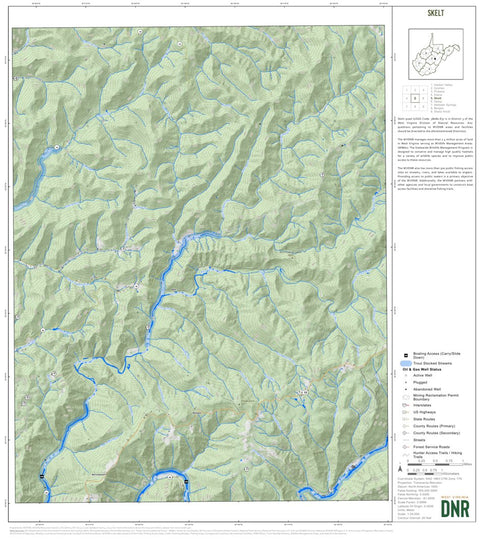 WV Division of Natural Resources Skelt Quad Topo - WVDNR digital map