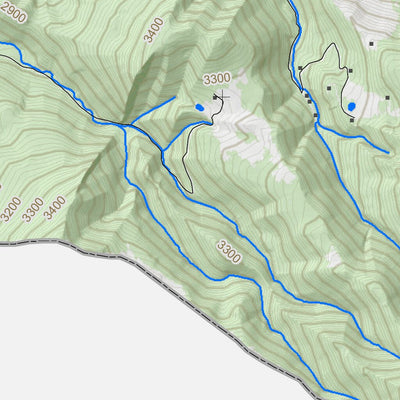 WV Division of Natural Resources Snowy Mountain Quad Topo - WVDNR digital map