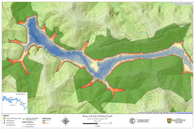 WV Division of Natural Resources Stonecoal Lake Fishing Guide (Large 1/2) bundle exclusive