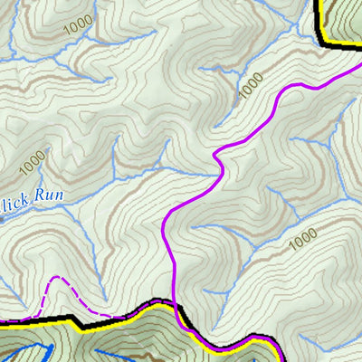 WV Division of Natural Resources Stumptown Wildlife Management Area digital map