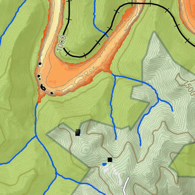 WV Division of Natural Resources Sutton Lake Fishing Guide (Small) digital map