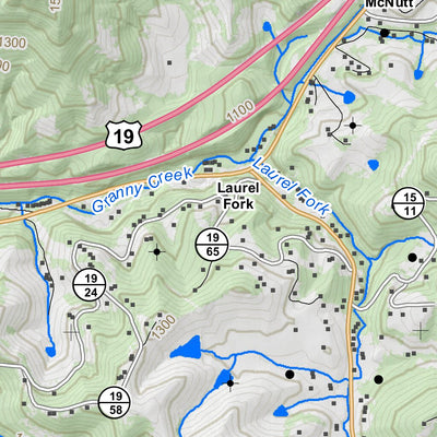 WV Division of Natural Resources Sutton Quad Topo - WVDNR digital map