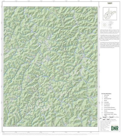 WV Division of Natural Resources Tariff Quad Topo - WVDNR digital map