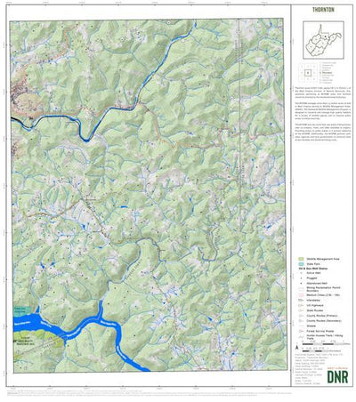 WV Division of Natural Resources Taylor County, WV Quad Maps - Bundle bundle