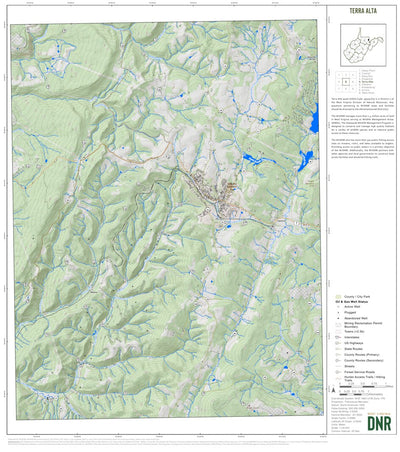 WV Division of Natural Resources Terra Alta Quad Topo - WVDNR digital map