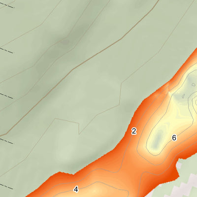 WV Division of Natural Resources Thomas Park Lake Fishing Guide (Large) digital map