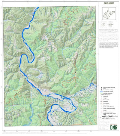 WV Division of Natural Resources Tucker County, WV Quad Maps - Bundle bundle