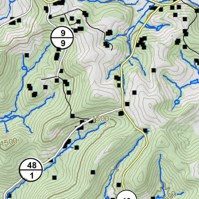 WV Division of Natural Resources Tygart Lake Fishing Guide (Small) digital map