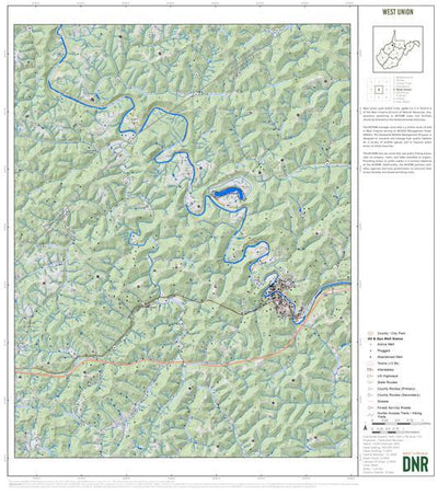 WV Division of Natural Resources Tyler County, WV Quad Maps - Bundle bundle