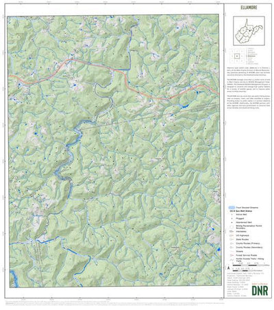 WV Division of Natural Resources Upshur County, WV Quad Maps - Bundle bundle