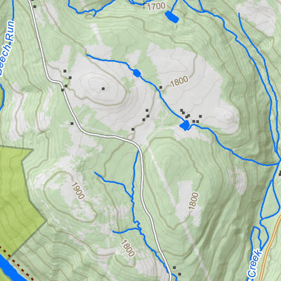 WV Division of Natural Resources Valley Point Quad Topo - WVDNR digital map