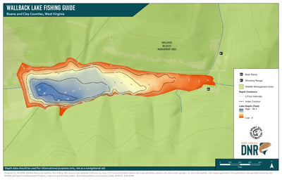 WV Division of Natural Resources Wallback Lake Fishing Guide digital map