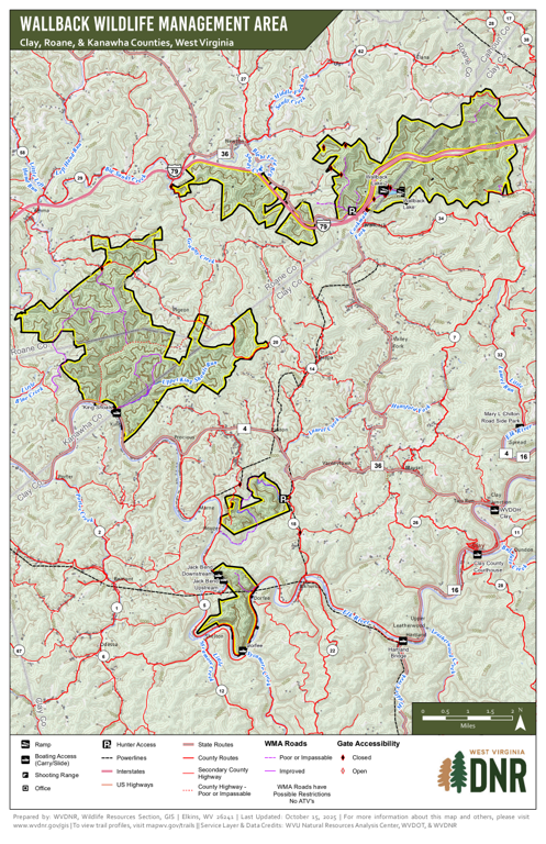 Area Manager Map Wallback Wildlife Management Area Map by WV Division of Natural ...