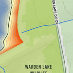 WV Division of Natural Resources Warden Lake Fishing Guide digital map