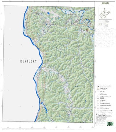 WV Division of Natural Resources Wayne County, WV Quad Maps - Bundle bundle