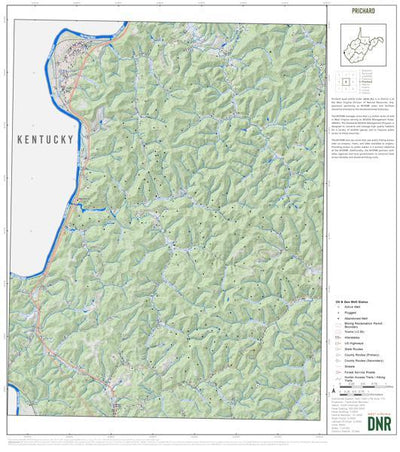 WV Division of Natural Resources Wayne County, WV Quad Maps - Bundle bundle