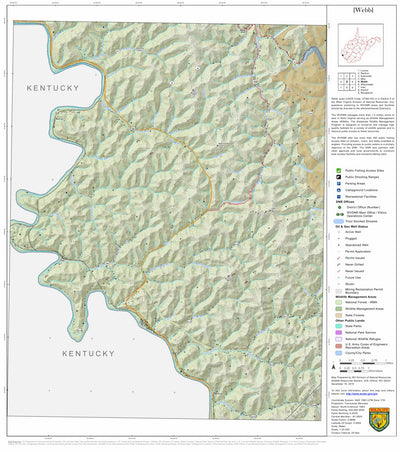 WV Division of Natural Resources Webb Quad Topo - WVDNR bundle exclusive