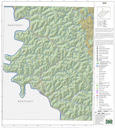 WV Division of Natural Resources Webb Quad Topo - WVDNR bundle exclusive