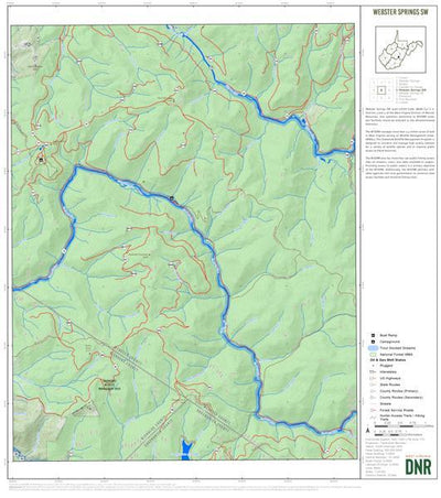WV Division of Natural Resources Webster County, WV Quad Maps - Bundle bundle