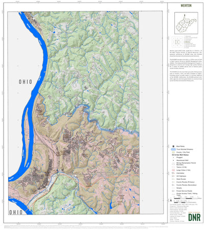 WV Division of Natural Resources Weirton Quad Topo - WVDNR digital map