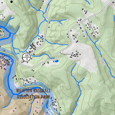 WV Division of Natural Resources Weirton Quad Topo - WVDNR digital map