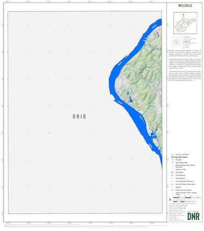 WV Division of Natural Resources Wellsville Quad Topo - WVDNR digital map