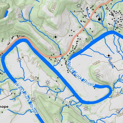 WV Division of Natural Resources West Milford Quad Topo - WVDNR digital map