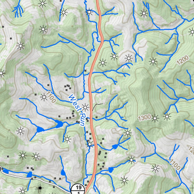 WV Division of Natural Resources Weston Quad Topo - WVDNR digital map