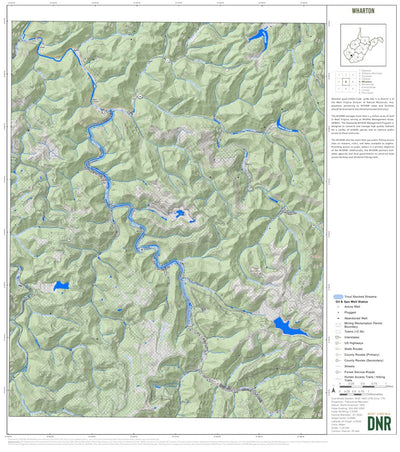WV Division of Natural Resources Wharton Quad Topo - WVDNR digital map