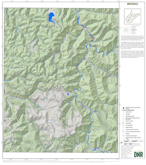 WV Division of Natural Resources Whitesville Quad Topo - WVDNR digital map