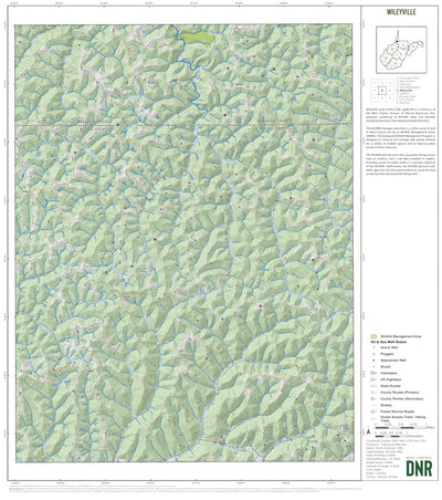 WV Division of Natural Resources Wileyville Quad Topo - WVDNR digital map