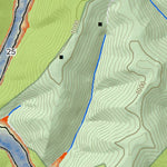 WV Division of Natural Resources Woodrum Lake Fishing Guide (Small) digital map