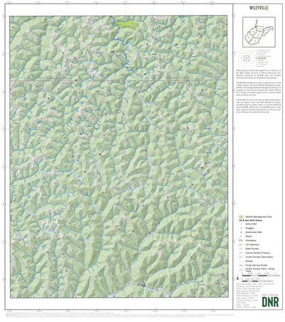 WV Division of Natural Resources WVDNR District 1 Quad Maps - Bundle bundle