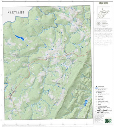 WV Division of Natural Resources WVDNR District 2 Quad Maps - Bundle bundle