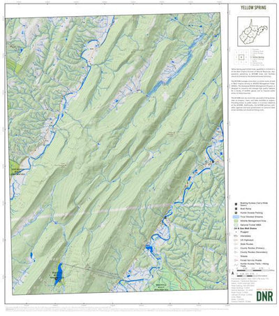 WV Division of Natural Resources WVDNR District 2 Quad Maps - Bundle bundle
