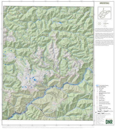 WV Division of Natural Resources WVDNR District 5 Quad Maps - Bundle bundle